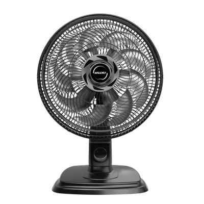 Ventilador de Mesa e Parede Mallory Egeo, Silencioso, Hélice de 15 pás, Grade Especial em Sistema TS, Máxima Vazão e Mínimo Ruído -- PR-GR