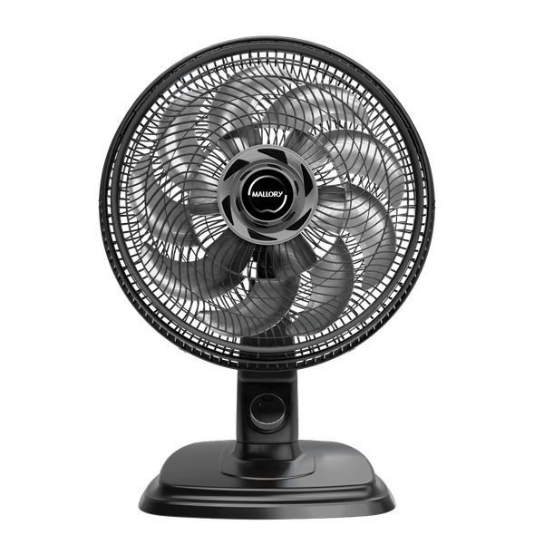 Ventilador de Mesa e Parede Mallory Egeo, Silencioso, Hélice de 15 pás, Grade Especial em Sistema TS, Máxima Vazão e Mínimo Ruído -- PR-GR Ventilador De Mesa 40Cm Mallory Egeo Pr-Gr 127V