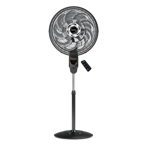 Ventilador de Coluna Mallory Max Control Com Controle Remoto 140W, Silencioso, Com Hélice de15 pás, Máxima Vazão e Mínimo Ruído - PR-GR Ventilador De Coluna 40Cm Mallory Max Control Pr/Gr 220V